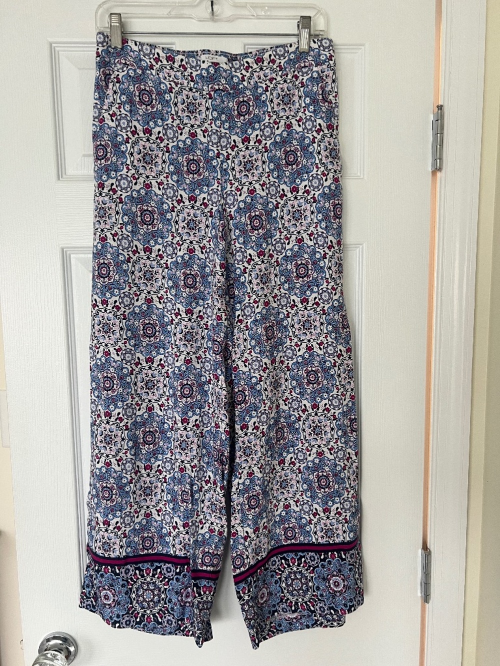 Wide Leg Floral Print Pants